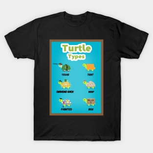 Turtle types version 1/2 T-Shirt